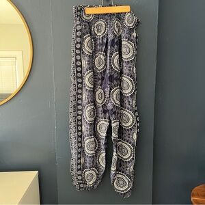 Lotus and Luna Medallion Bohemian Patterned Pants
